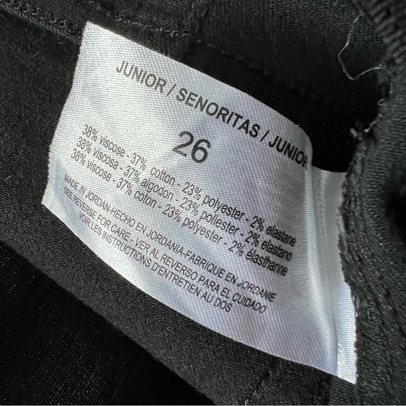 🆕 Ella Moss Anthropologie Pull on Flare Jeans Junior Black - Picture 9 of 13